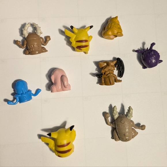 ✨ Rare Vintage Pokemon Pencil Toppers Lot of 9 - Picture 2 of 8